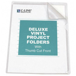 Cline Products Cli-62138 C-line Non-glare Vinyl Project Folder -