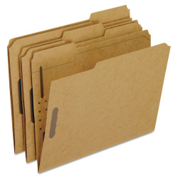 Pendaflex Kraft Fastener Folders 2 Fasteners 1/3 Cut Tabs Letter 50/Box FK212