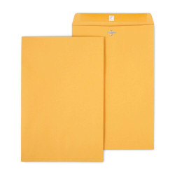 tions Clasp & Moistenable Glue Catalog Envelopes 10"L x 15"H Brown